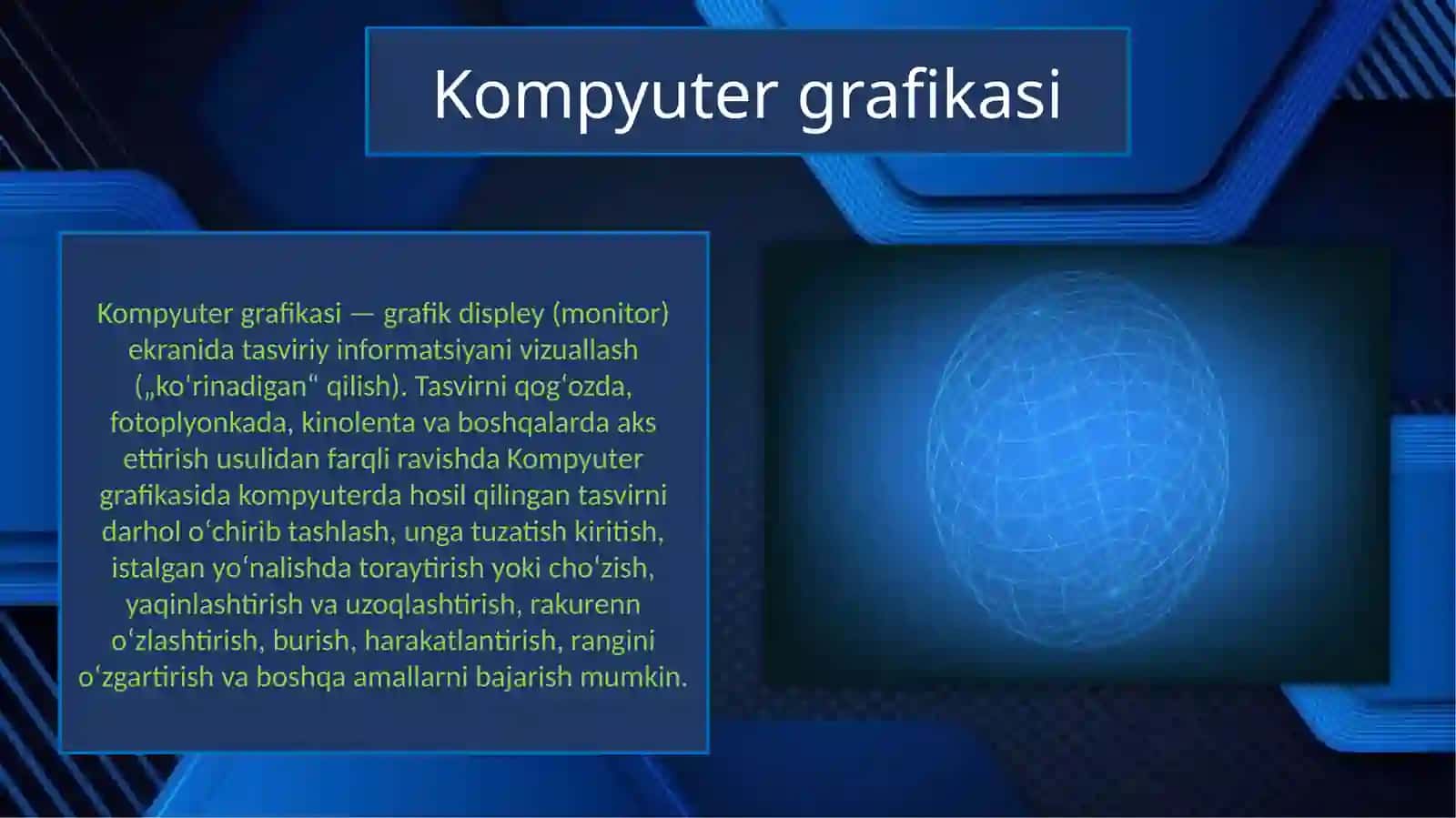Kompyutergrafikasi rivojlanish tarixi 4