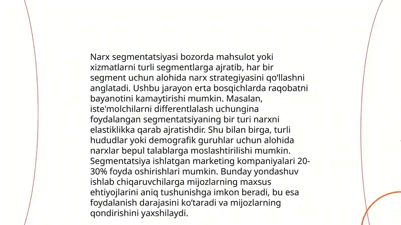 Narx bo‘yicha strategik qarorlar 4
