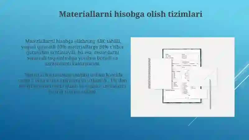 Materiallar hisobi 4