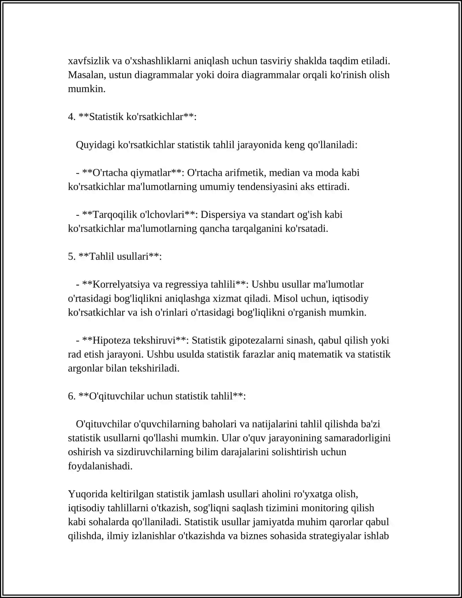 STATISTIK JAMLASH VA GURUHLASH METODI 4