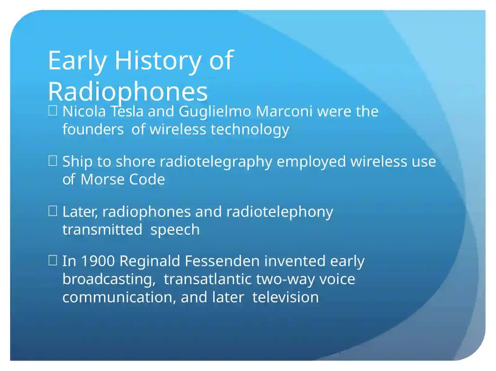 History of Mobile Telephony 4
