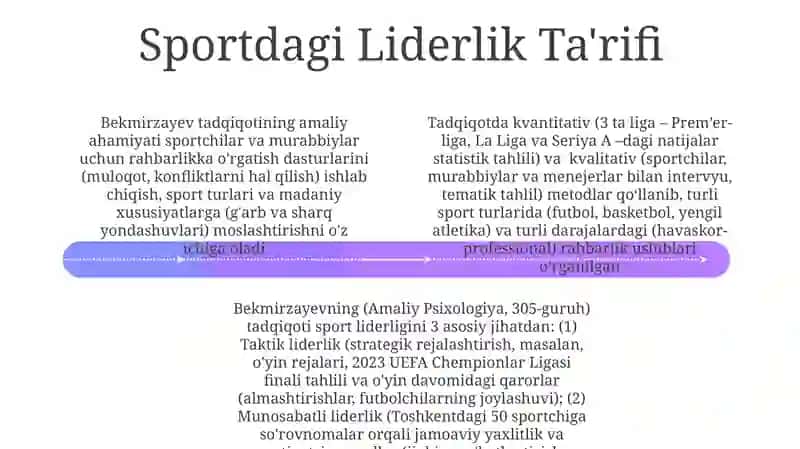 Sport faoliyatida yetakchilik 4