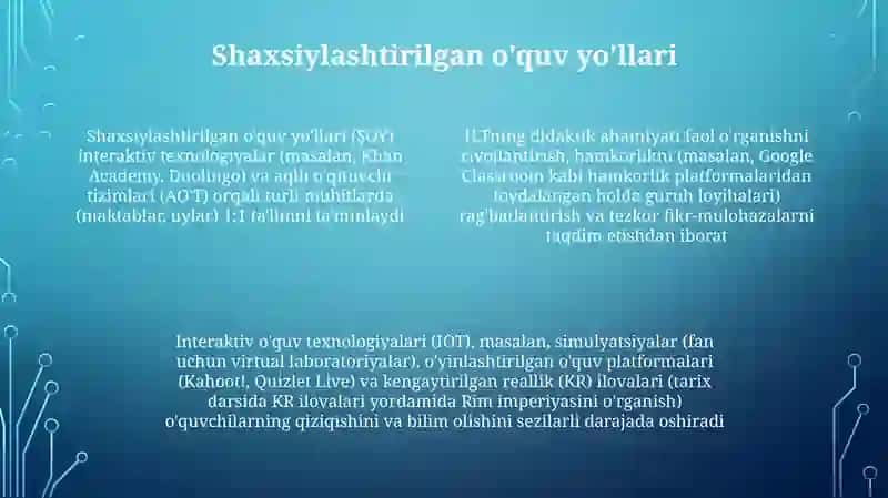 Interaktiv o'qitish ta'siri va raqamli davrda didaktizm 4