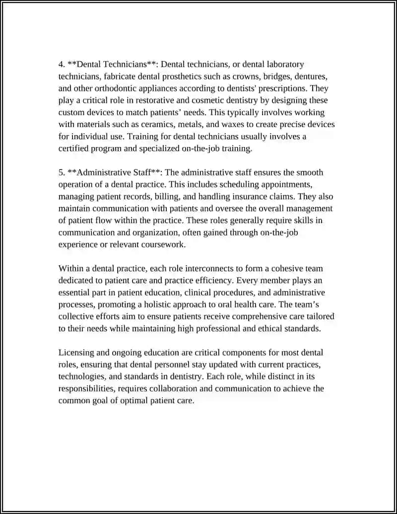 Dental Personnel Training Program 4