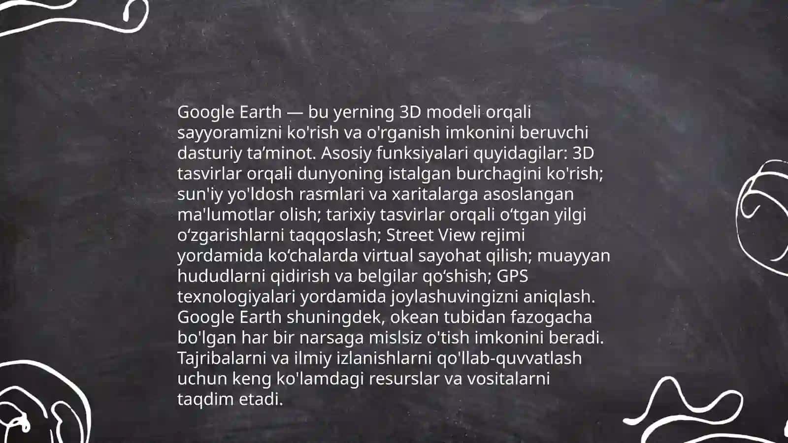 Google Earth dasturi haqida 4