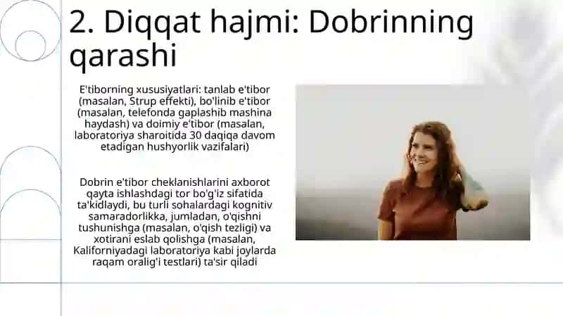Dobrinning diqqat haqidagi qarashlari 4