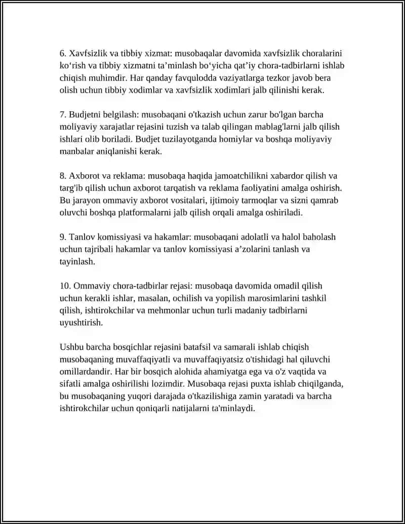 SPORT INSHOOTLARIDA MUSOBAQALAR TASHKIL QILISH VA O`TKAZISH 4