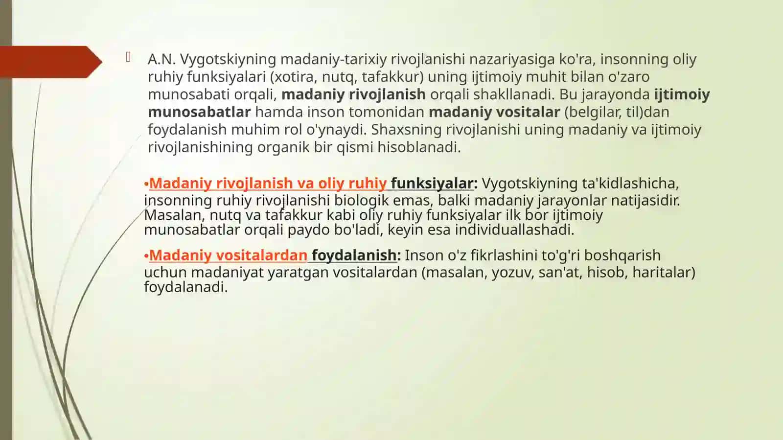 A.N.Vigotskiyning’’Faoliyatnazariyasi’’tahlili 4
