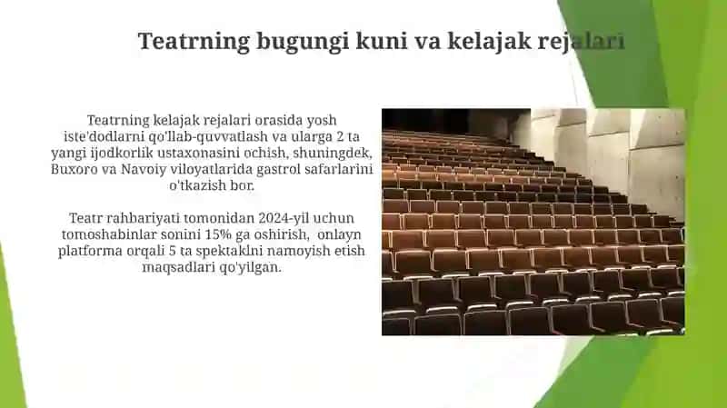 M. Toshmuhamedov nomidagi viloyat musiqali drama teatri 4