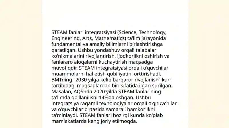 Koreada STEAM ta'lim tizimi 4