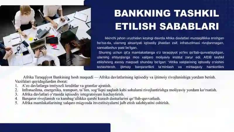 Afrika taraqqiyot banki. 4