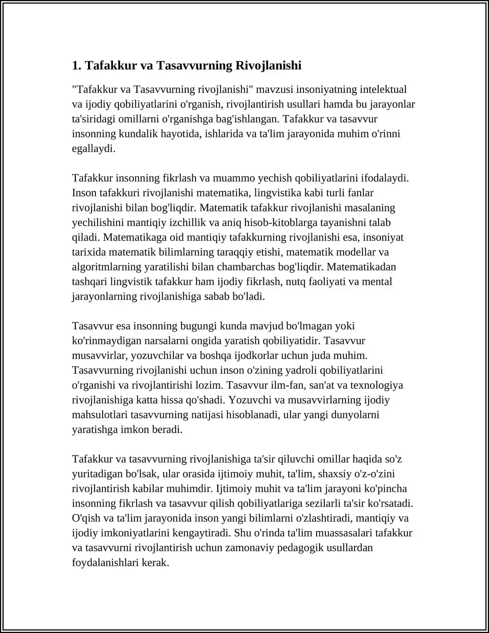 TAFAKKUR SIFATLARI 4