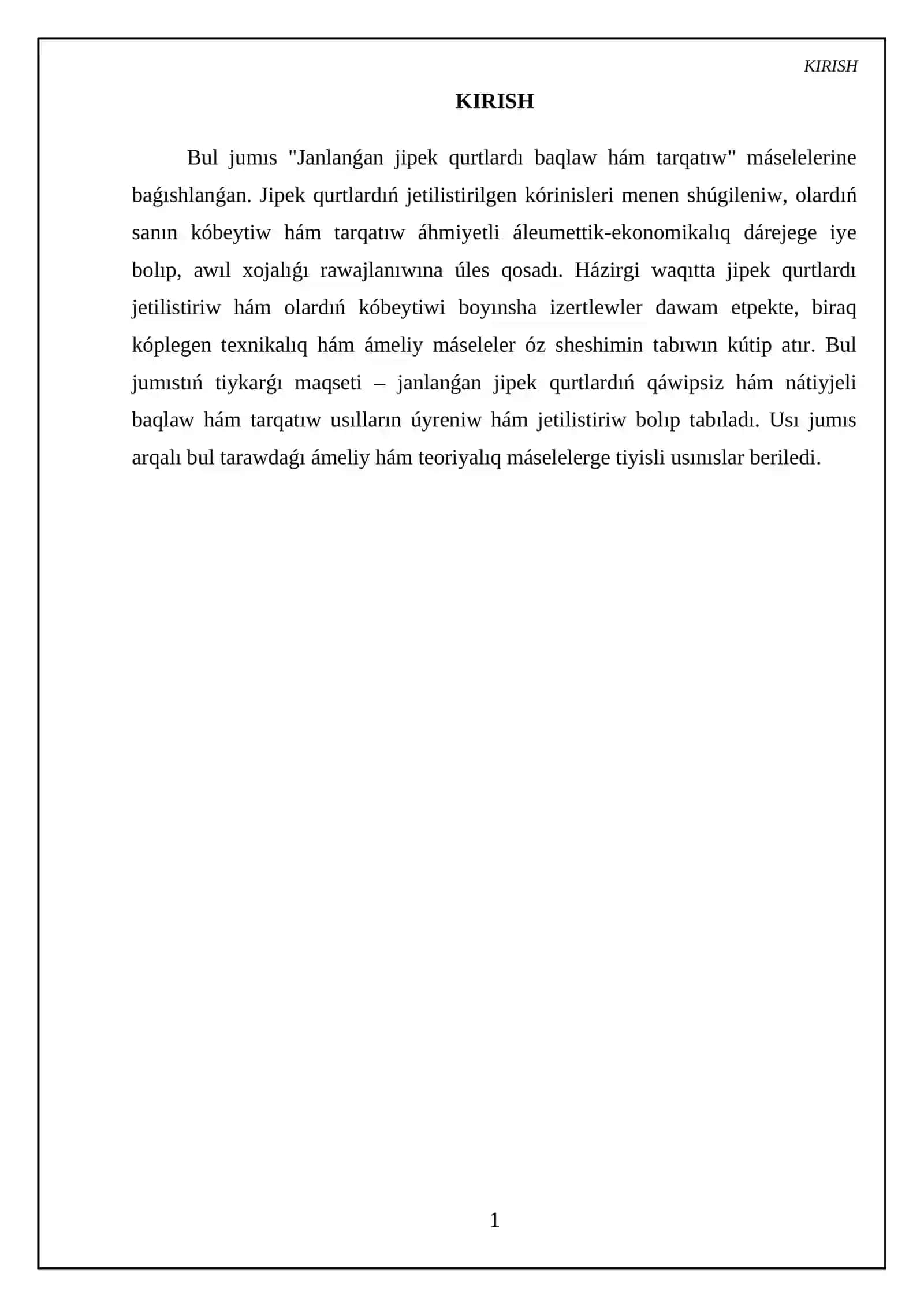 Janlanǵan jipek qurtlardı baqlaw hám tarqatıw 4