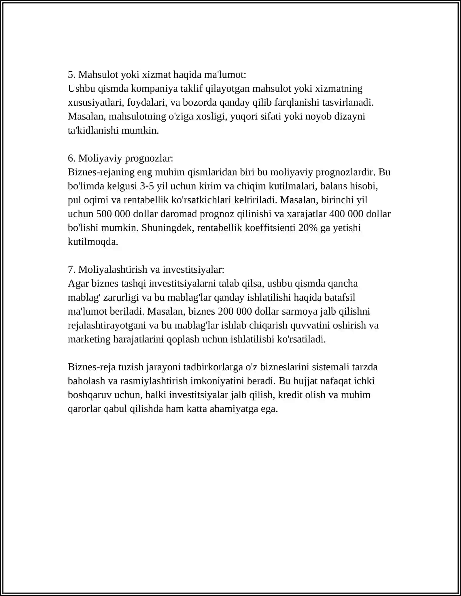 REFERAT: TADBIRKORLIK FAOLIYATI 4