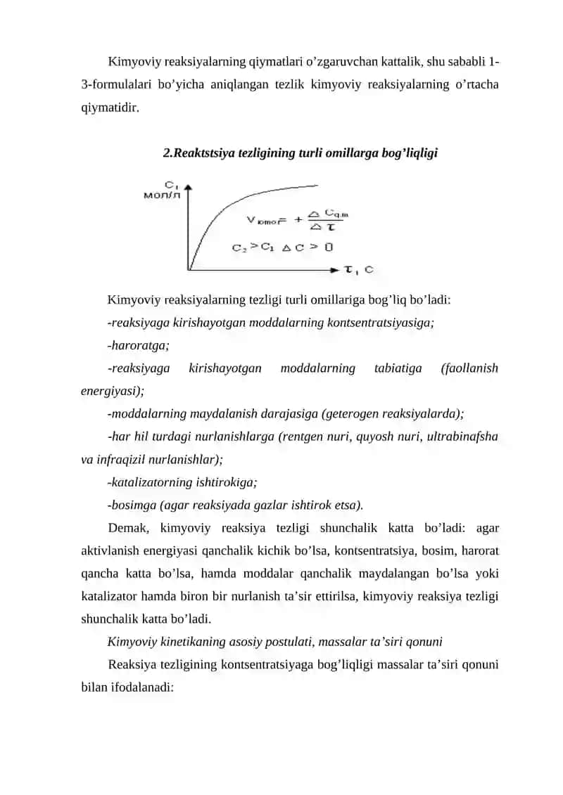 Kimyoviy kinetika va kimyoviy muvozanat 4