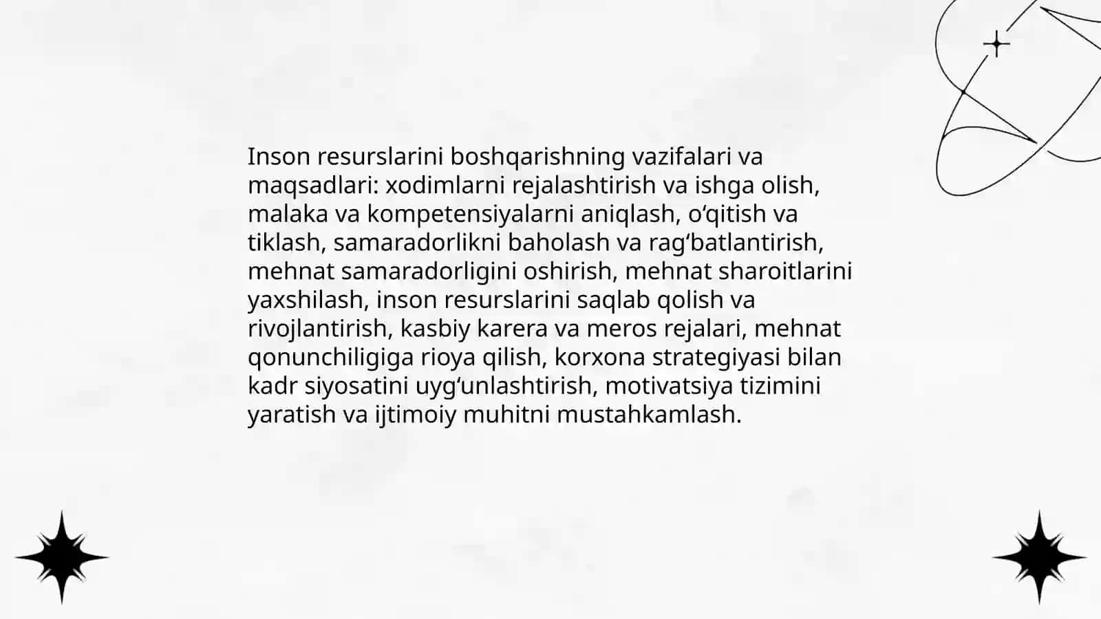 Inson resurslarini boshqarishning mazmuni va vazifalari 4