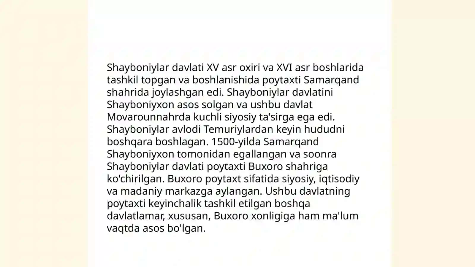 Shayboniylar va Ashtarxoniylar davri tarixiy geogrsfiyasi 4