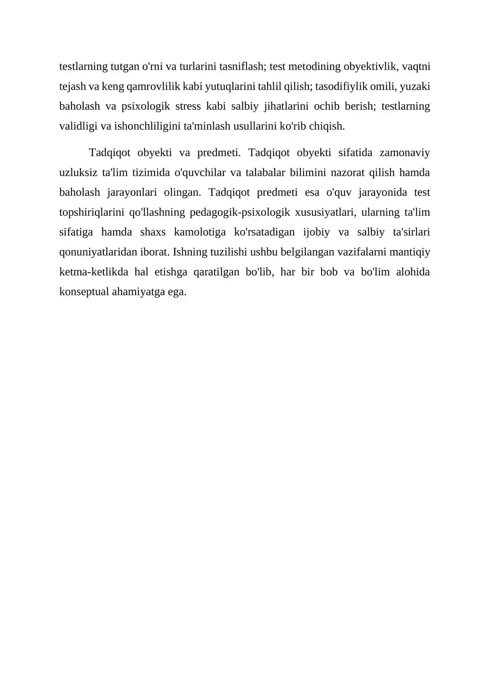 Test metodining yutuq va kamchiliklari 4