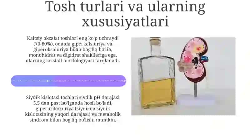 Buyrak, tosh kasalliklarining kimyoviy asoslari 4