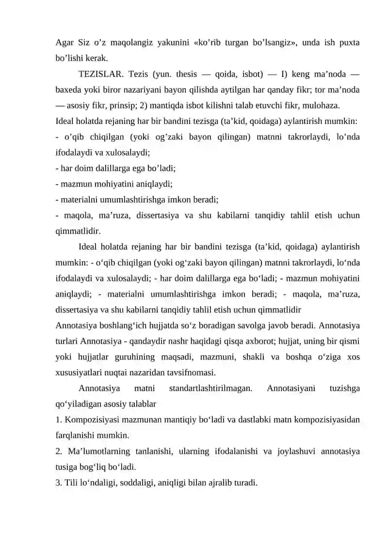 SOHA BO’YICHA BELGILANGAN 4