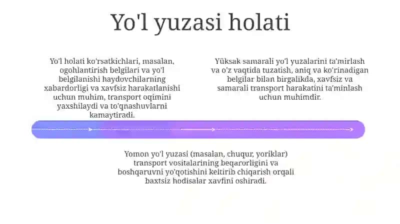 Yo'l-transport hodisalari va tıkanchiliklarga ta'siri 4