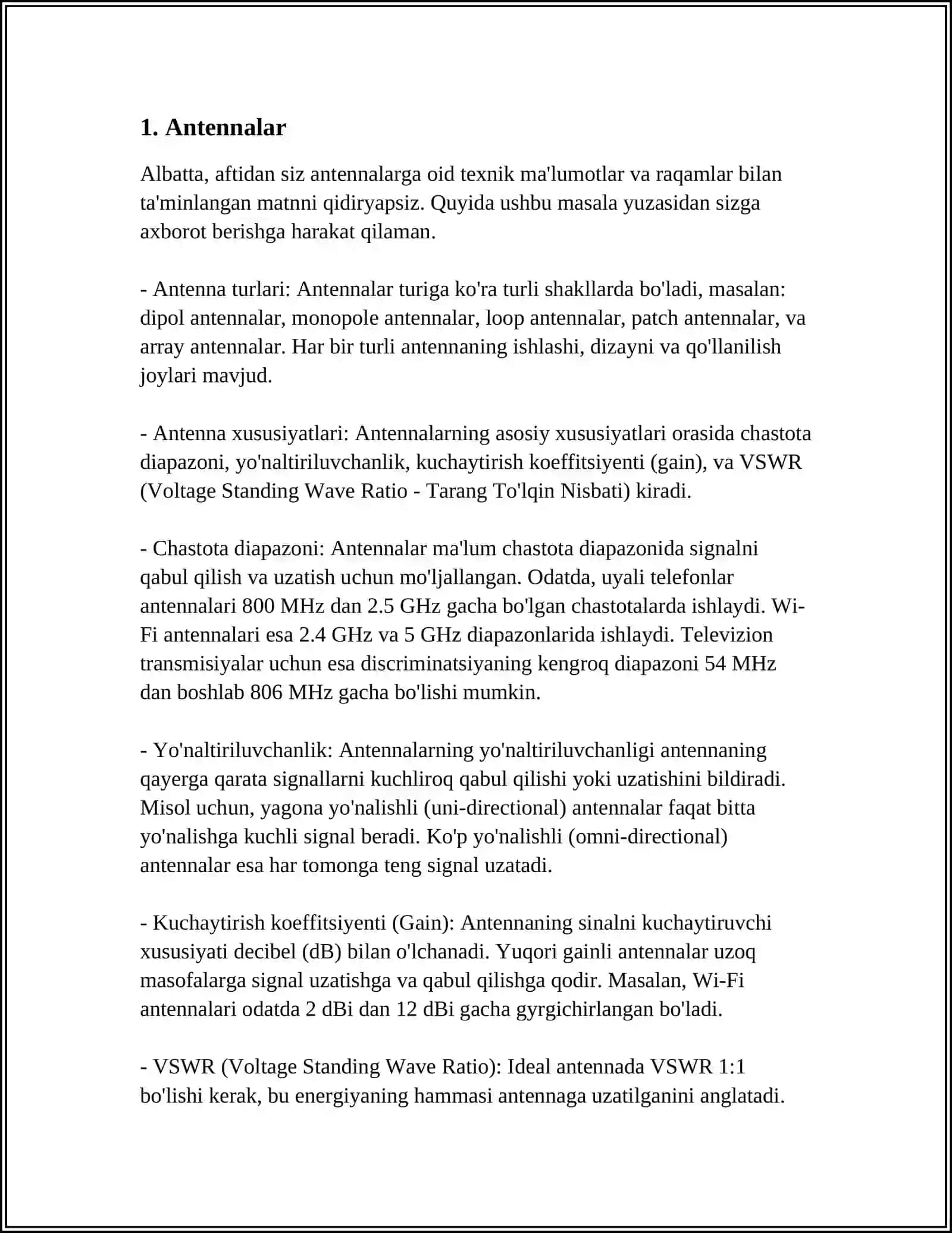 Antennalar 4