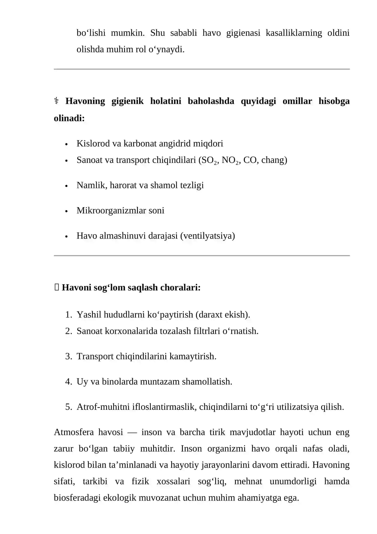 Havo muhitining gigiеnik ahamiyati 4
