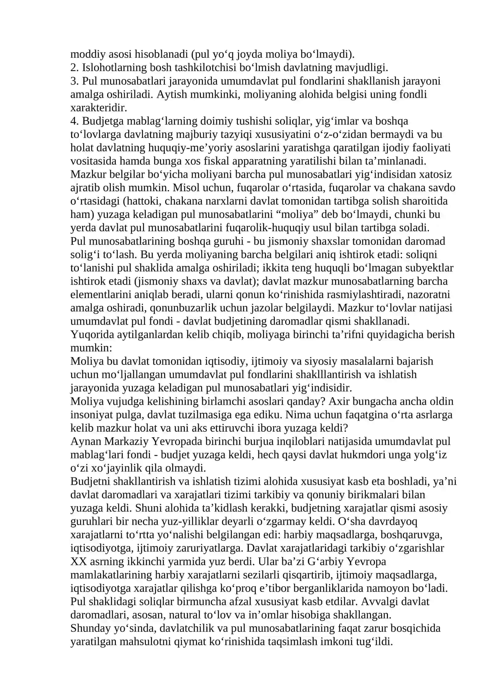 Moliyaning mohiyati va funksiyalari 4