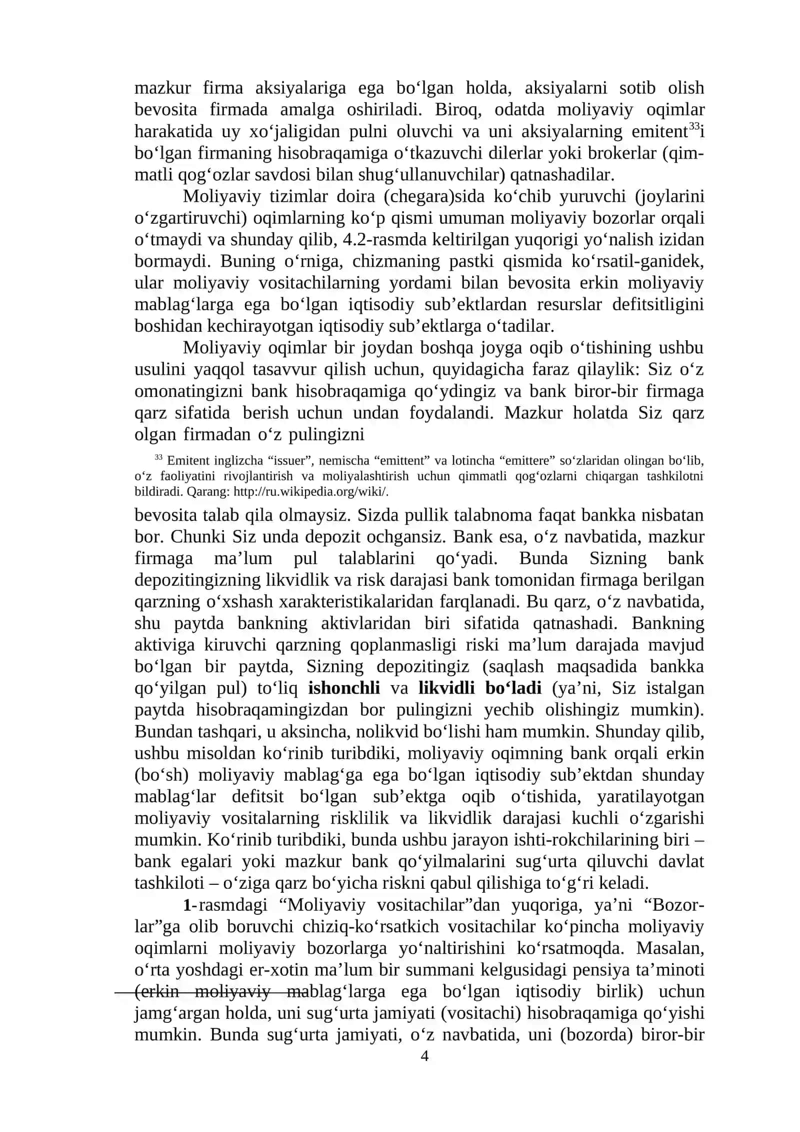 Moliyaviy tashkilotlar va moliyaviy infratuzilma 4