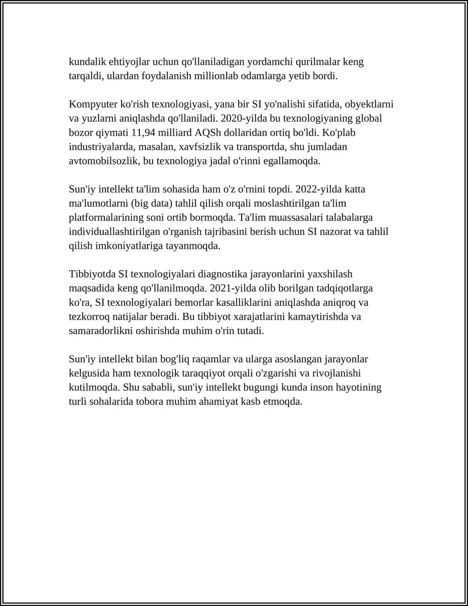 SUNIY INTELEKT HAQIDA MA'LUMOT 4