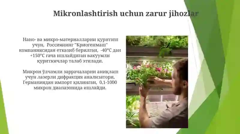 O'simliklarni Mikronlashtirish 4