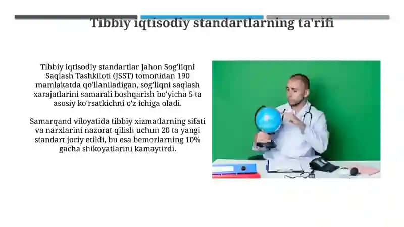 Tibbiy iqtisodiy standartlar 4