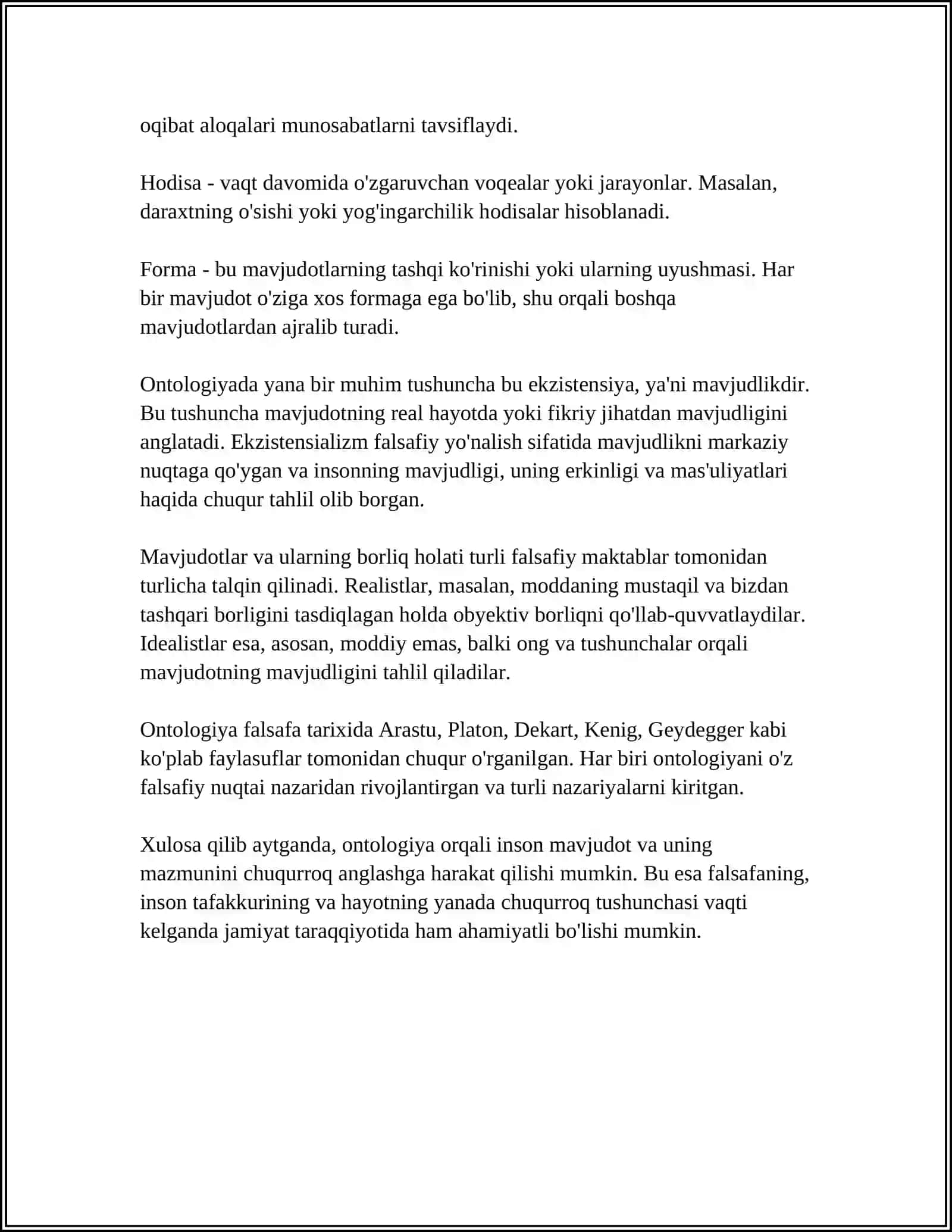 BORLIQ FALSAFASI 4