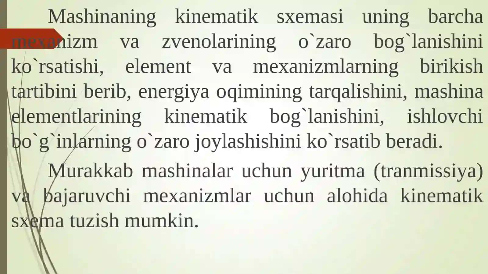 Mashinaning strukturali sxemasini tuzish 4