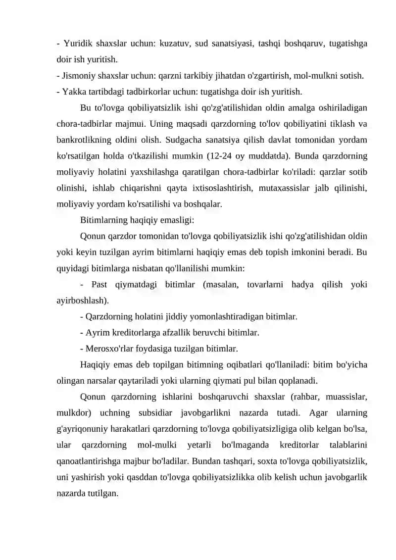 TO'LOVGA QOBILYATSIZLIK TOGRISIDAGI ISHLARNI YURITISH 4