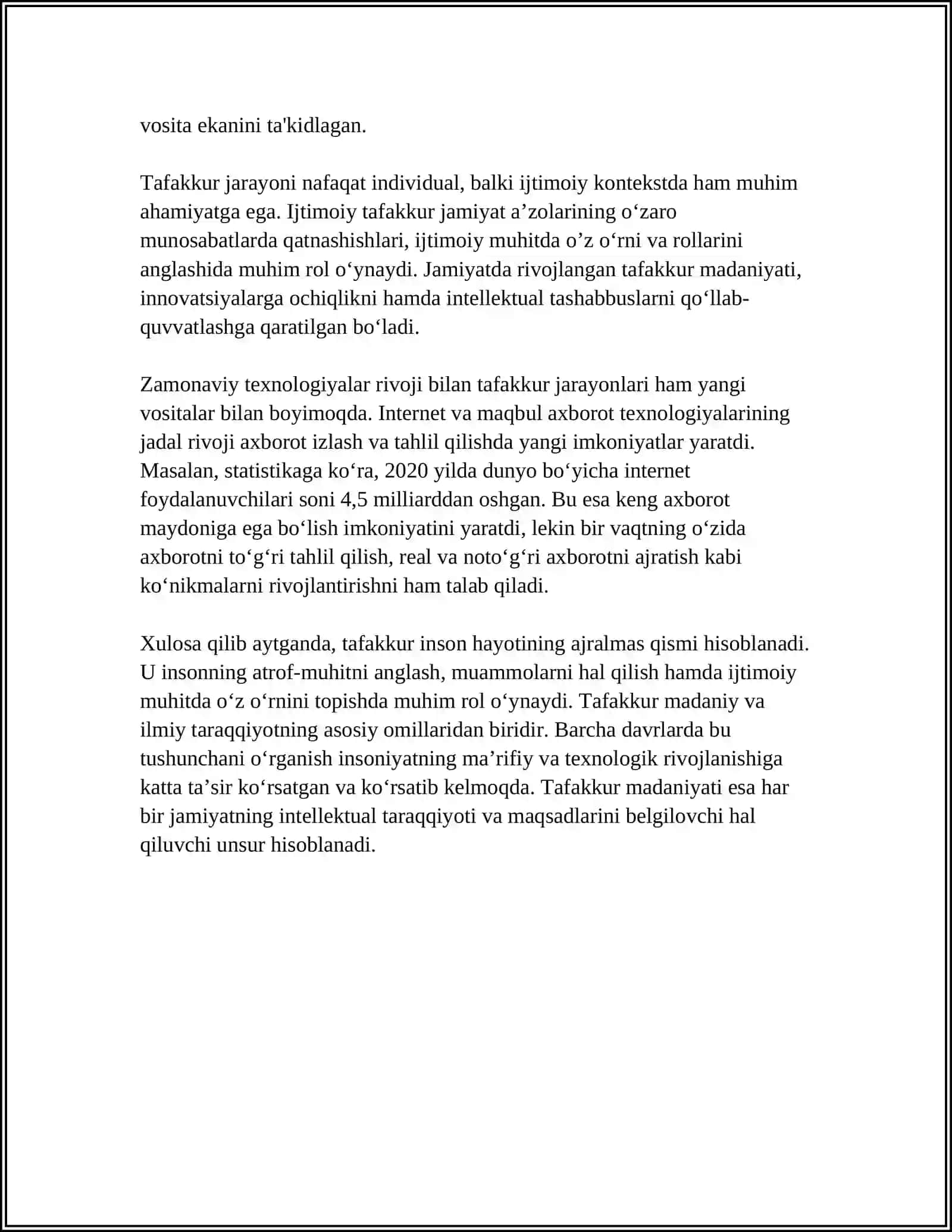 TAFFAKKUR BORASIDAGI NAZARIYALAR 4