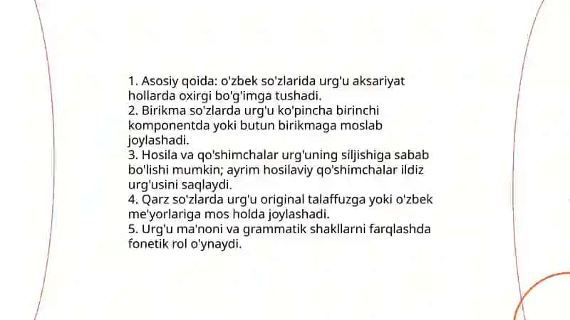 O'zbek tilining orfoepik me'yorlari 4