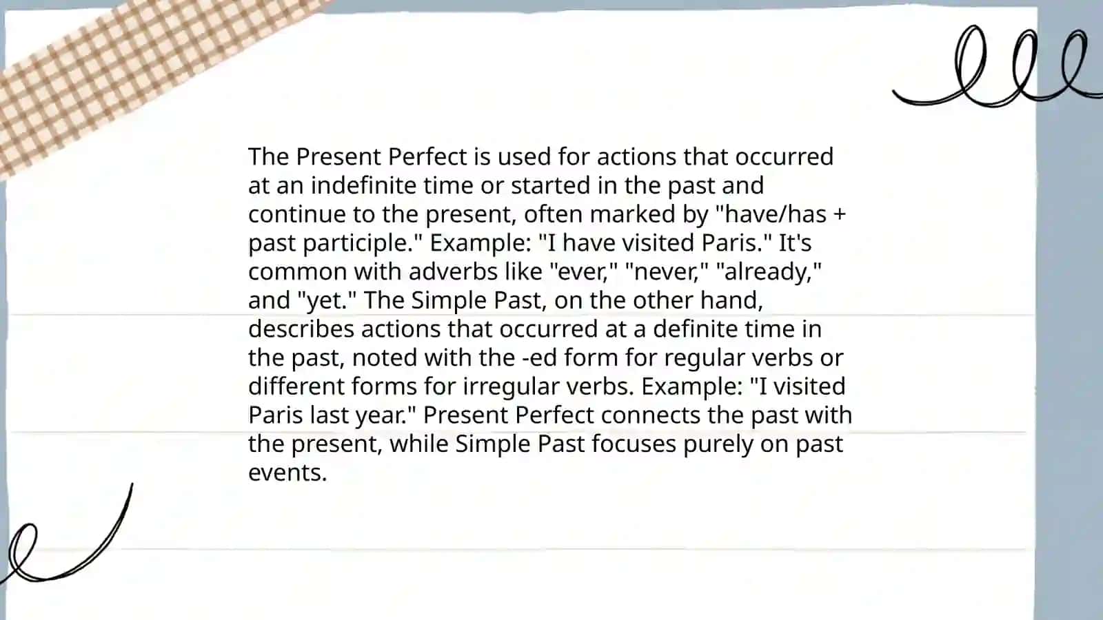 Present perfect 4
