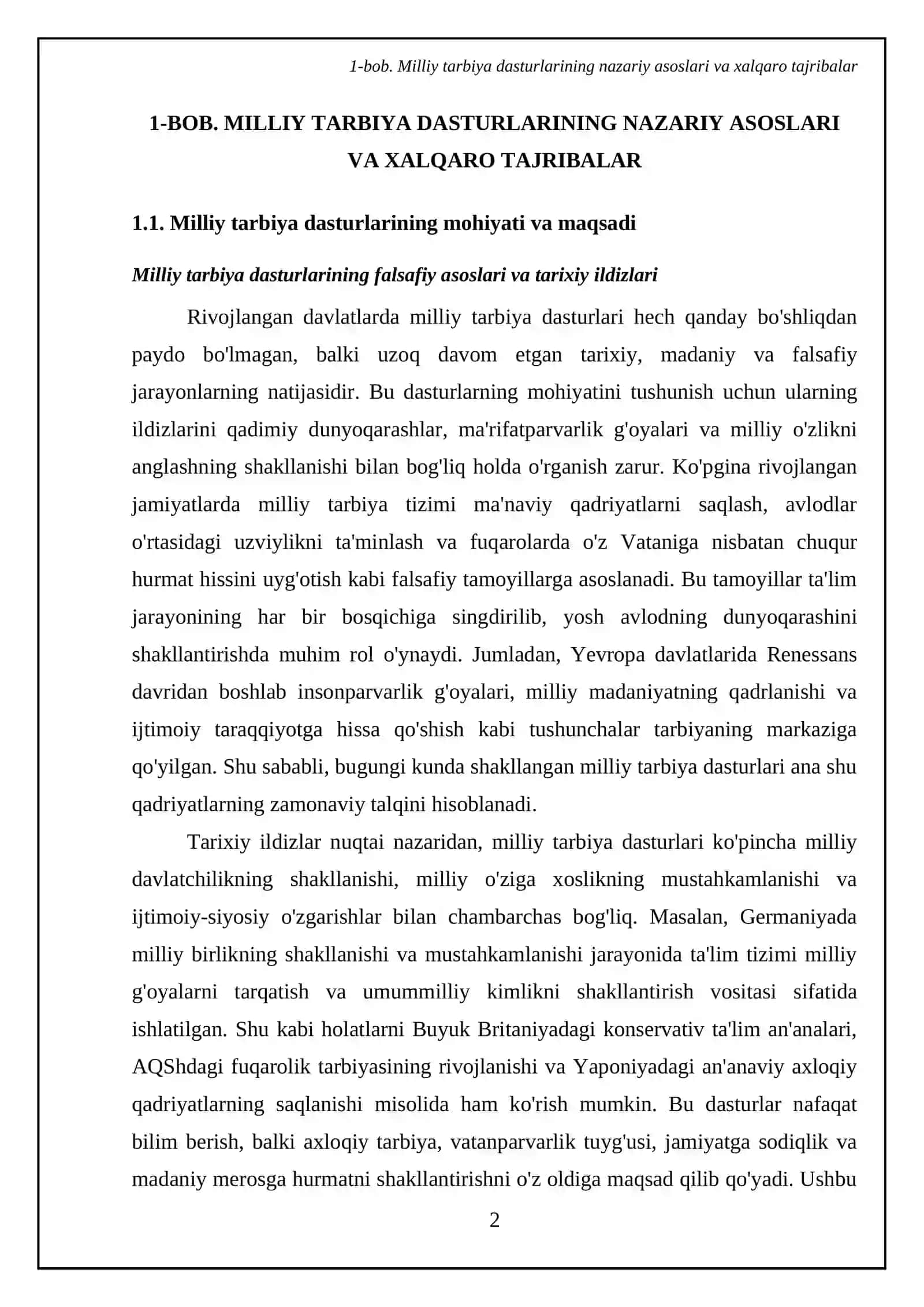 Rivojlangan davlatlarda Milliy tarbiya dasturlari 4
