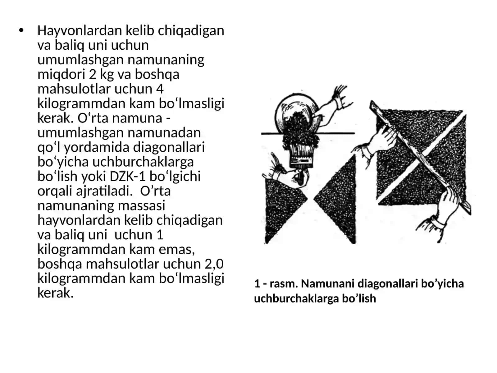 Omixta yemlarining namuna olilishi 4