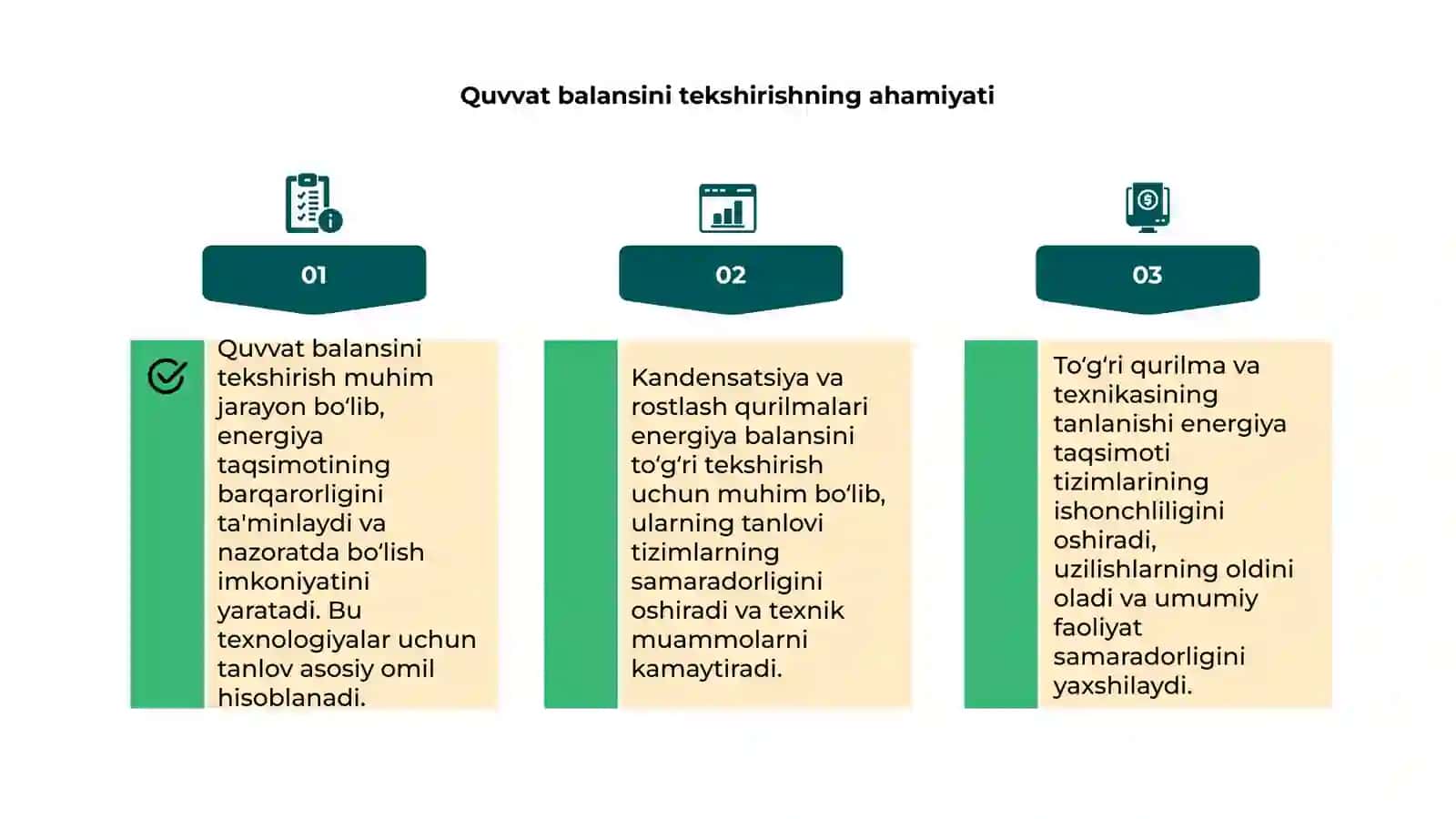 Kandensatsiya va rostlash qurilmalari tanlash 4