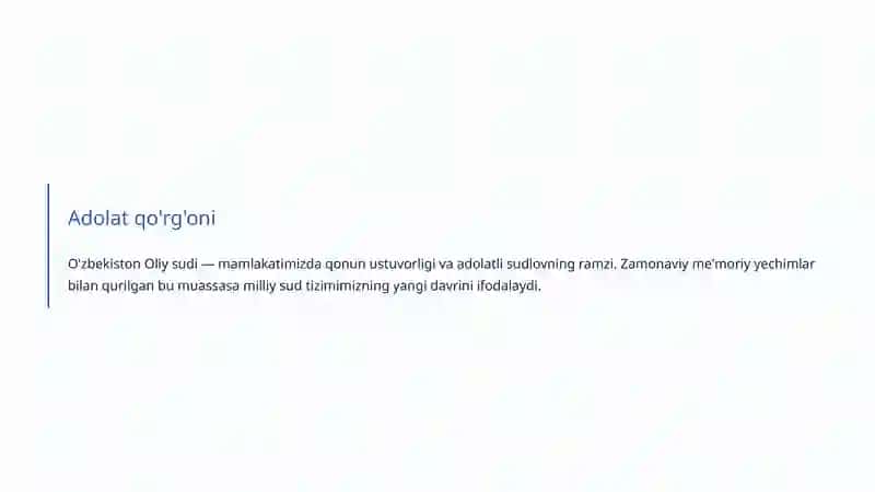Islohotlar: O'zbekistonning adolat sari yuksalishi 4