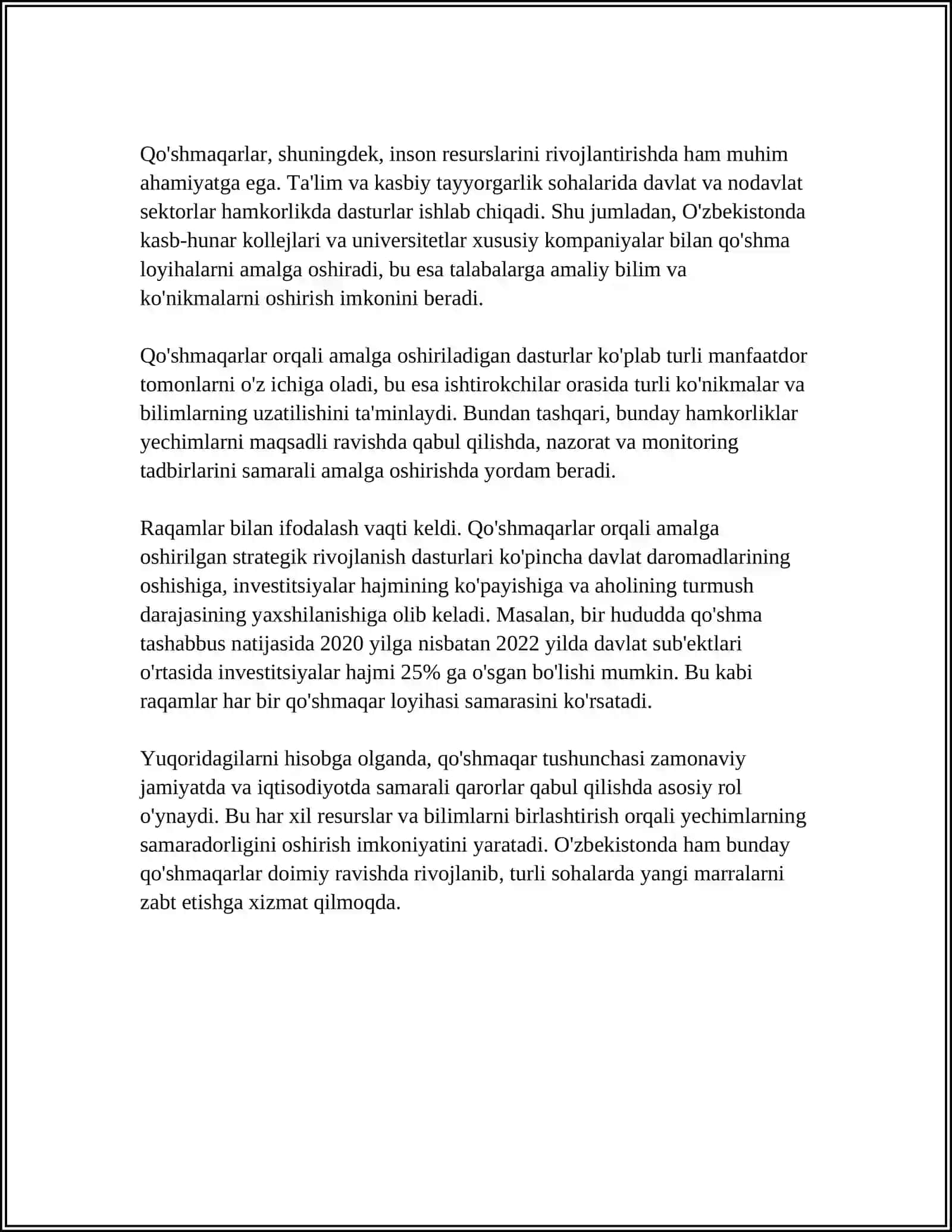 Qo'shmaqar (QoSPa) tushunchasi 4