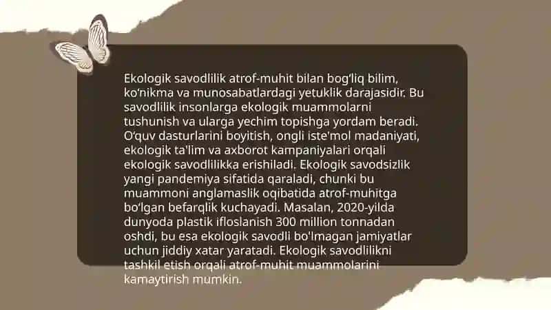 Ekologik savodsizlik – yangi pandemiya 4