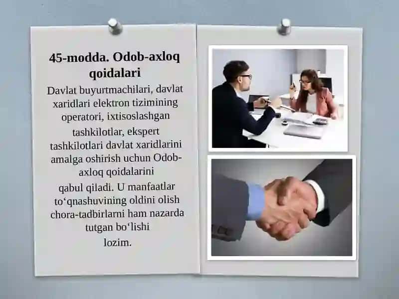 Davlat xaridlarini tashkil etish modellari va shakllari 4