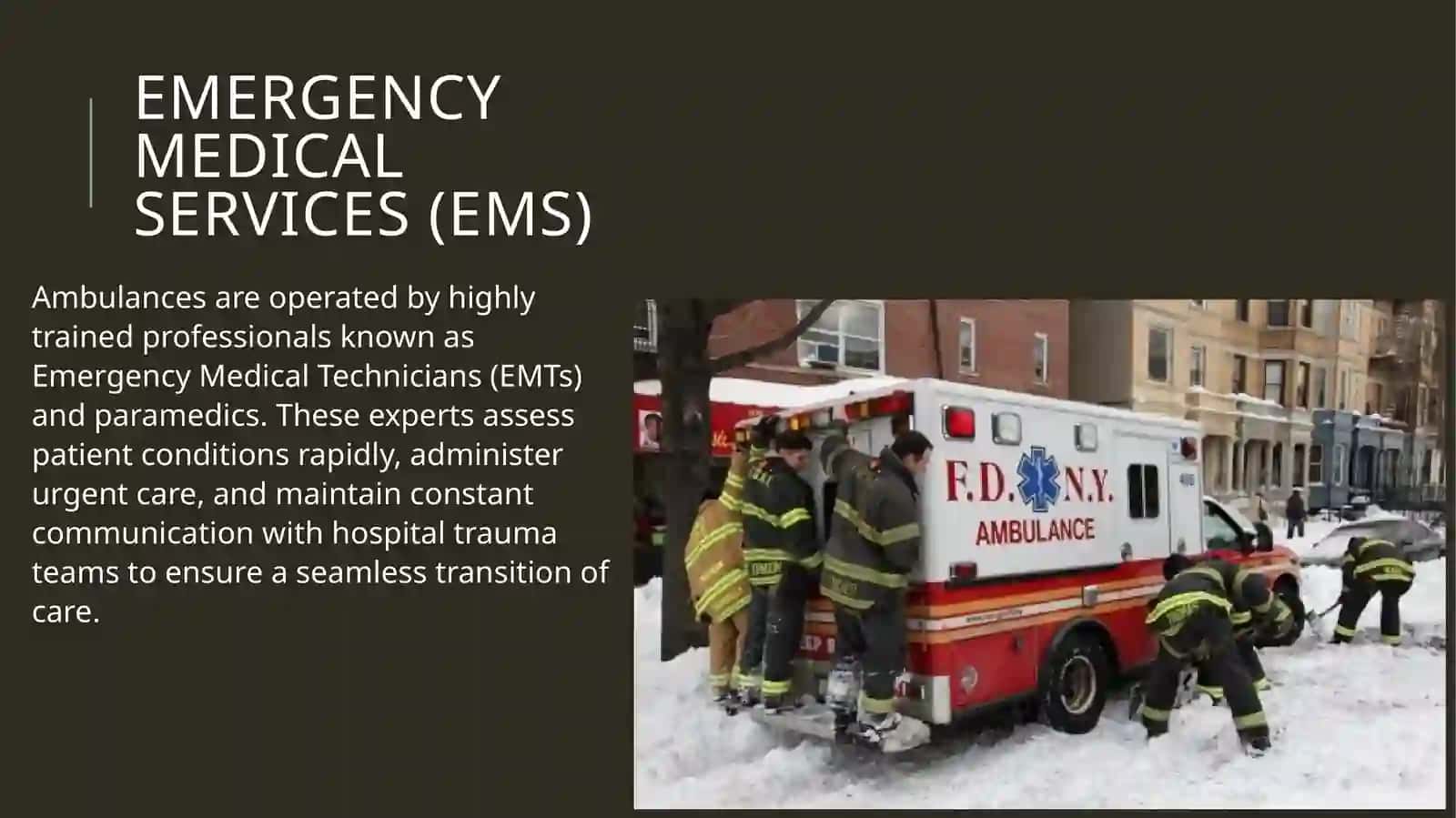 The Role of Ambulances 4