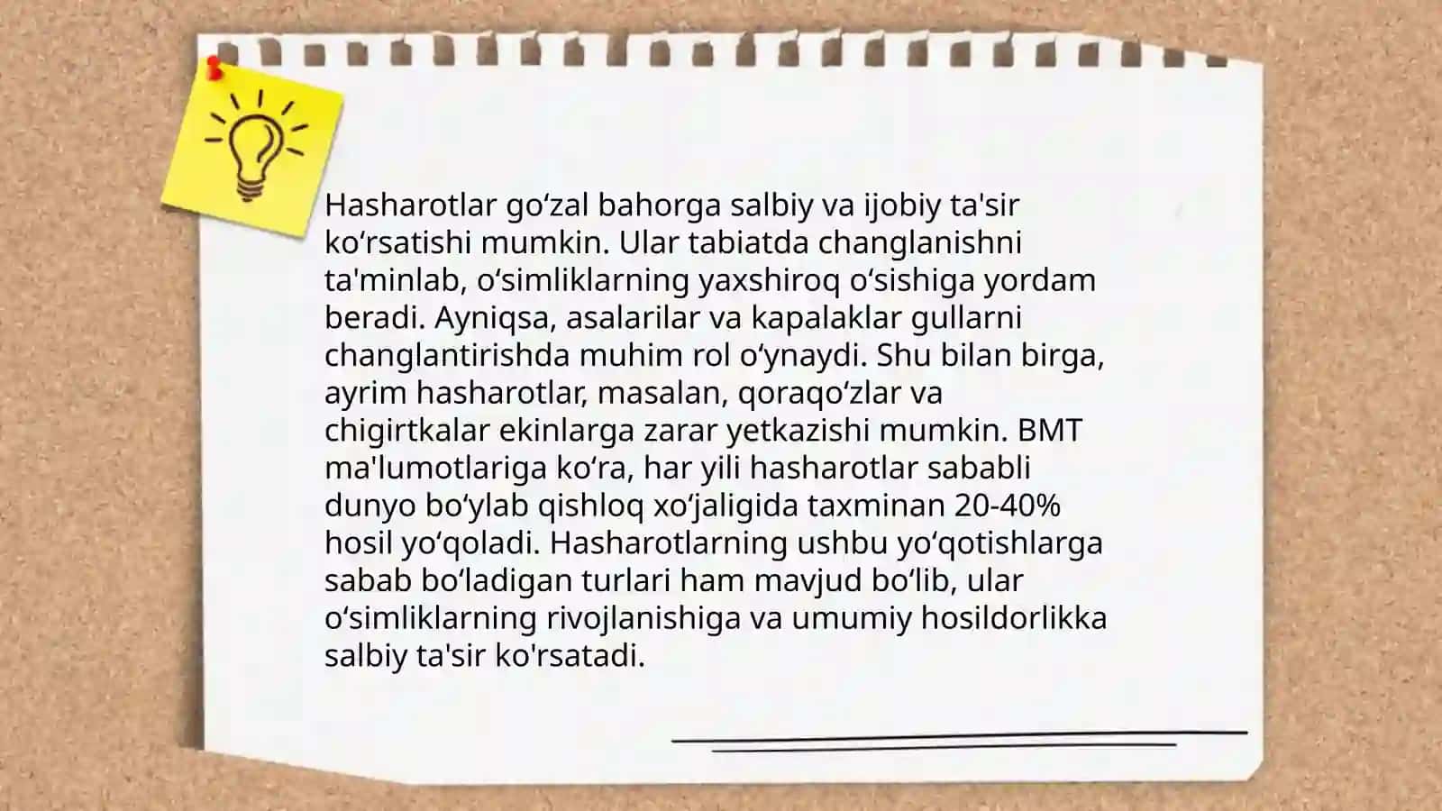 Hasharotlarning bahordagi roli 4