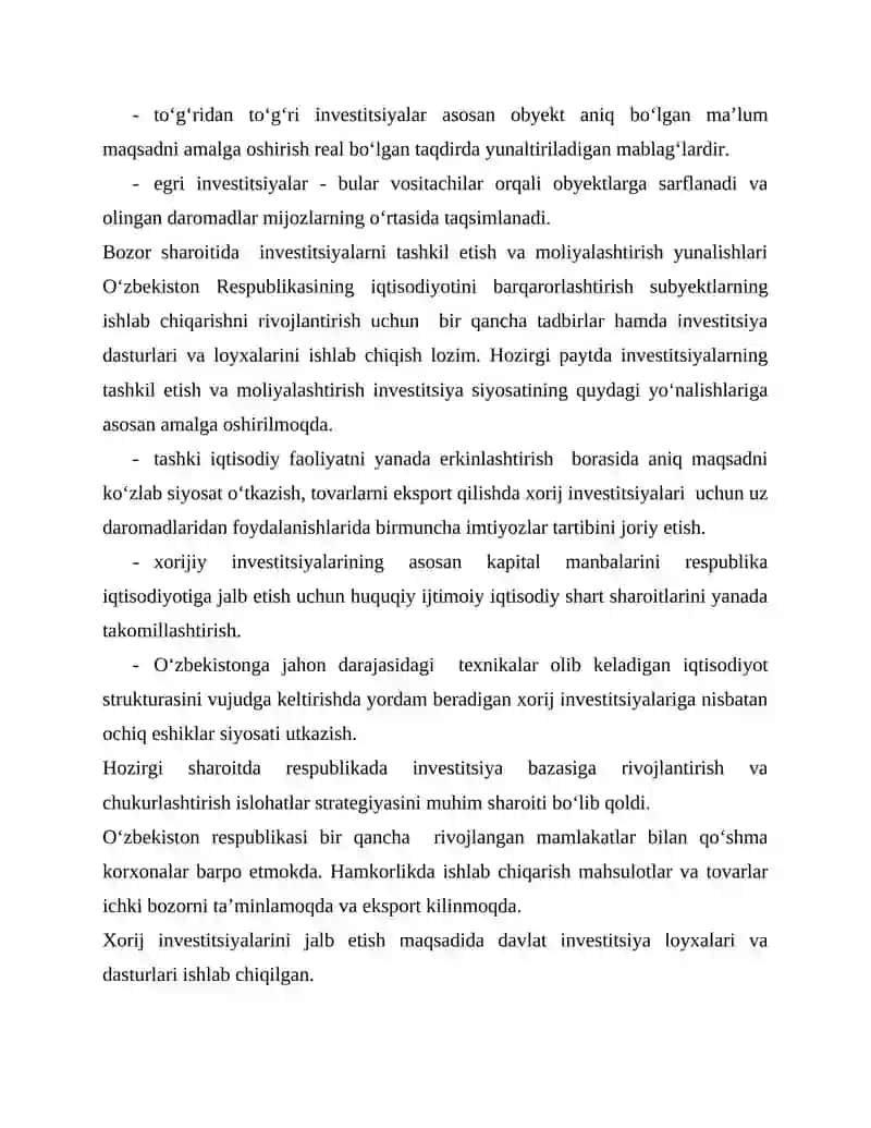 Investitsiyalarni boshqarish 4
