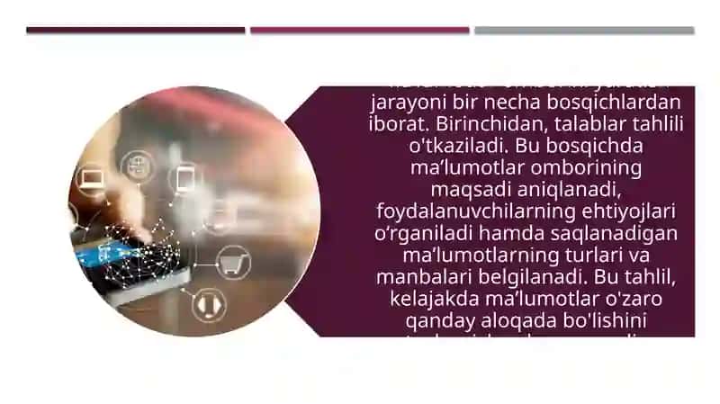 Sohalar boʻyicha maʼlumotlar omborini yaratish va u bilan ishlash 4