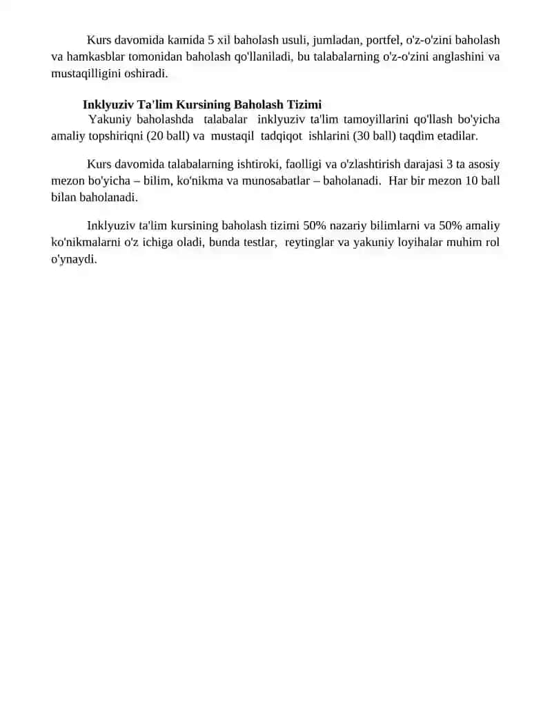 Inklyuziv ta'lim kursi 4